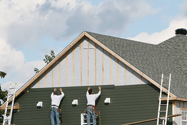 Professional Siding Repair technician working in Liberty, IN